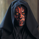 Darth Maul, before he gets cut in two during The Phantom Menace.